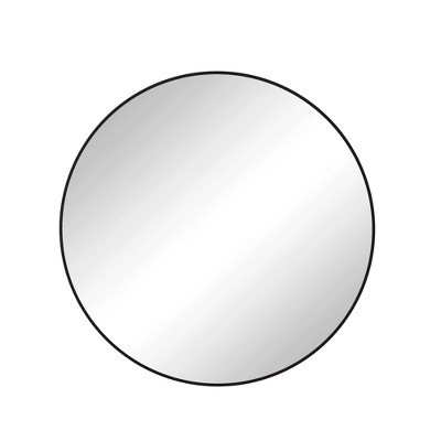 Dexmalle 42 Inch Black Circular Mirror with Slim Metal Frame | Target
