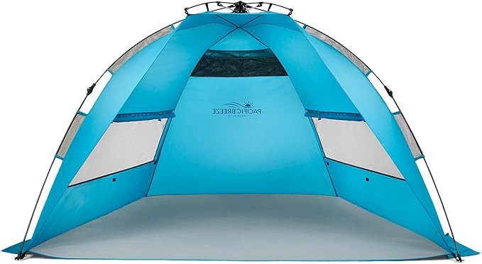 Pacific Breeze Easy Setup Beach Tent | Amazon (US)