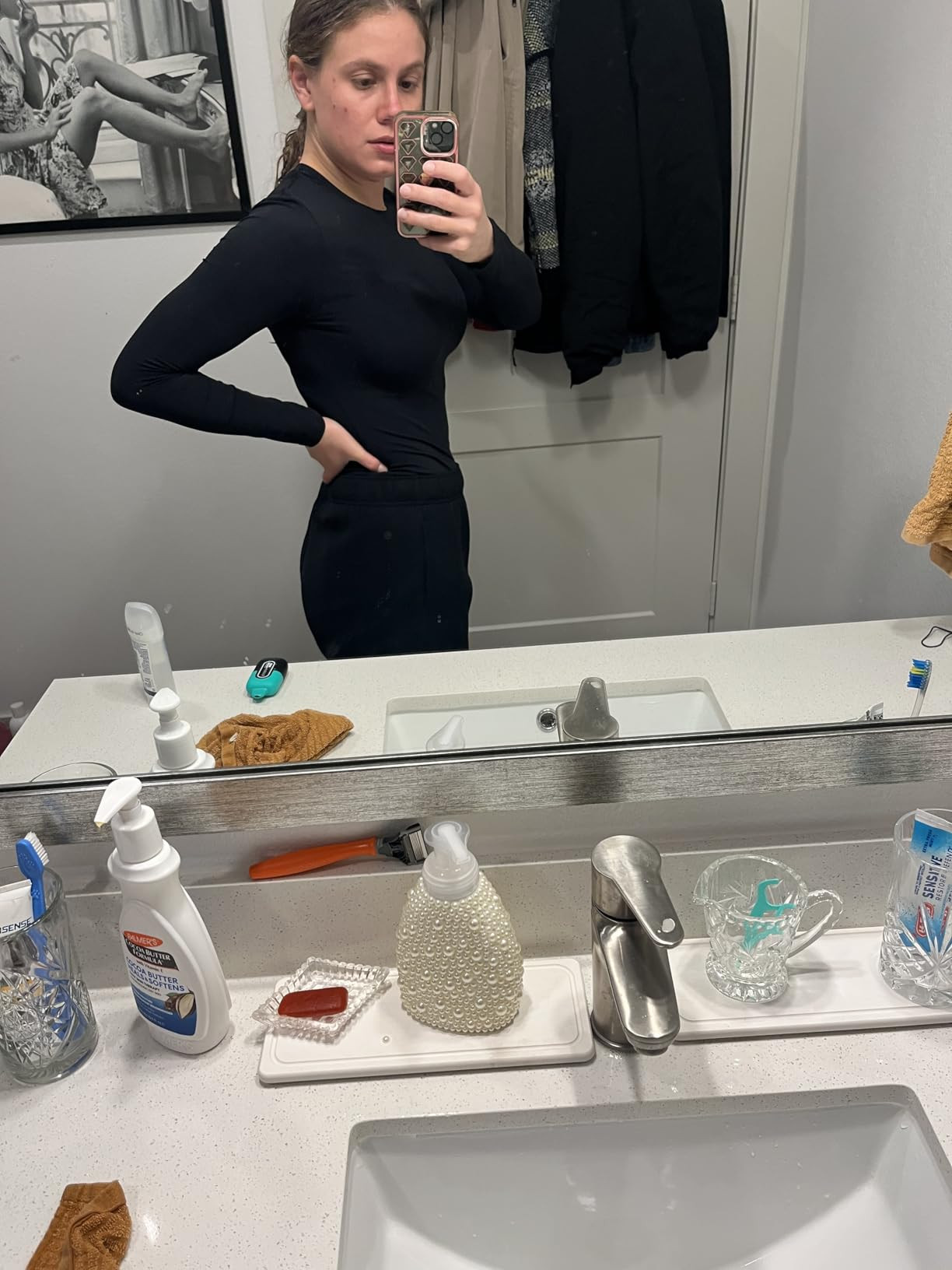 CRZ YOGA Softembrace Crewneck Long Sleeve Shirts for Women - Casual Going Out Tops Soft Basic Fit... | Amazon (US)