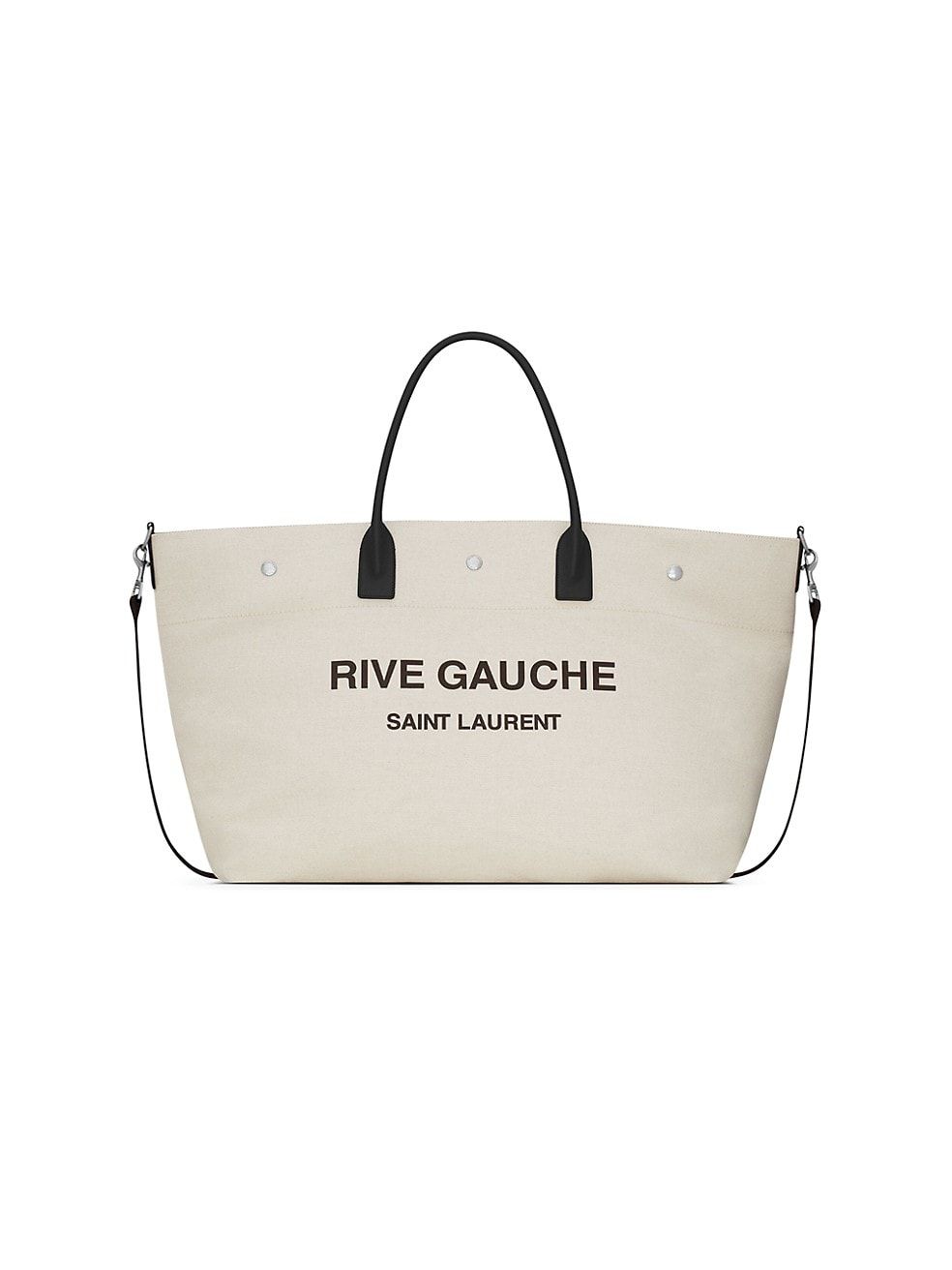Saint Laurent Rive Gauche Canvas Tote Bag | Saks Fifth Avenue
