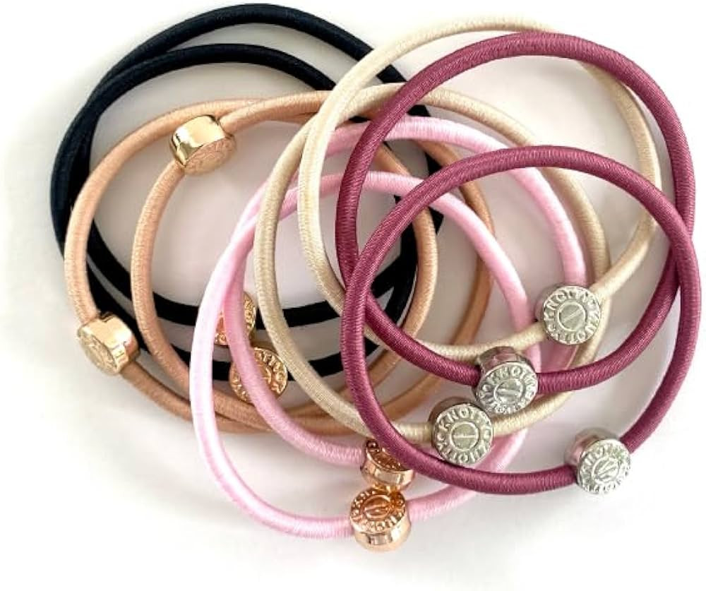 Knotty Signature Pony Tail Holders with sterling gem to secure and add a stylish touch (10 Pack) ... | Amazon (US)