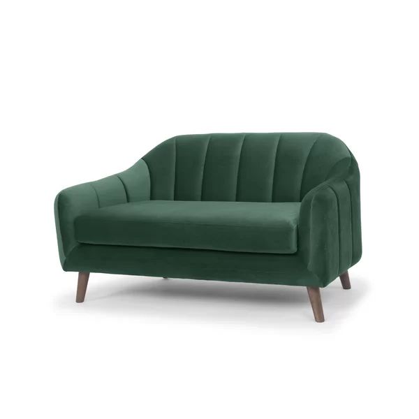 Boevange-sur-Attert 57.5" Velvet Flared Arm Loveseat | Wayfair North America