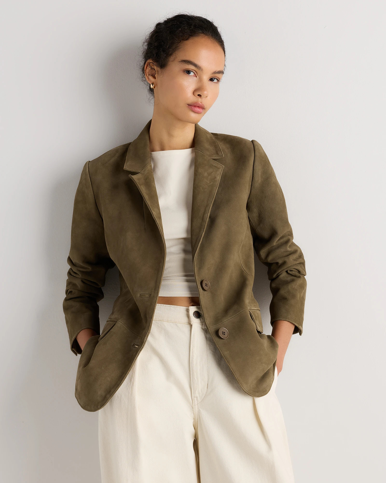 100% Suede Blazer | Quince