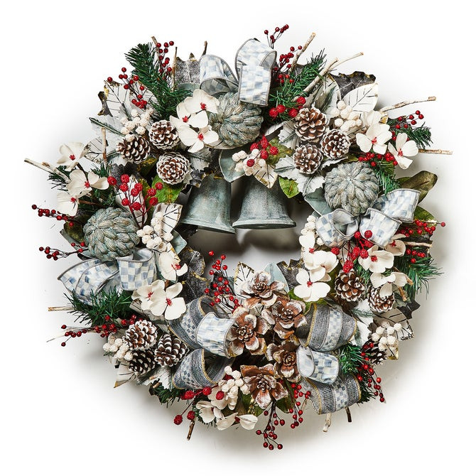 Farmhouse Sterling Holiday 30" Wreath | MacKenzie-Childs