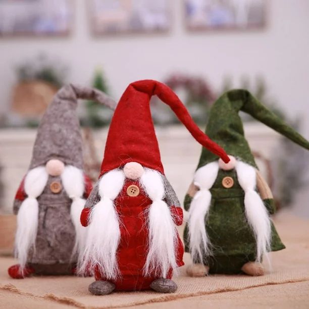 17 Inches Christmas Gnome Decoration Swedish Xmas Santa Collectible Figurines | Walmart (US)