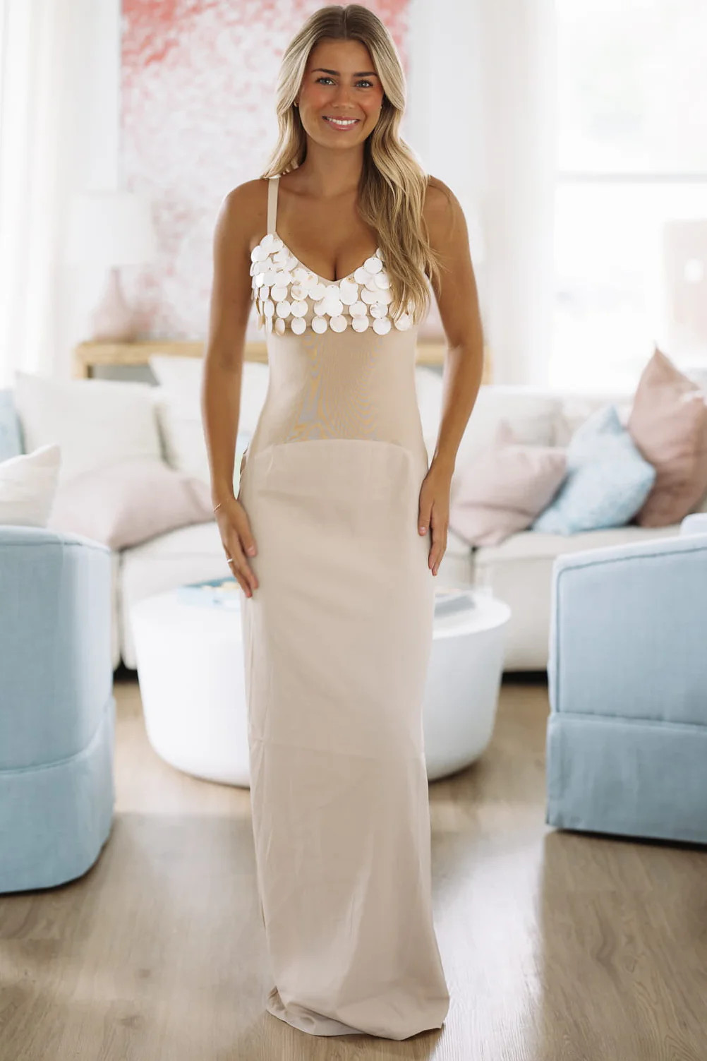 Effortless Energy Maxi Dress - Natural | Hazel and Olive