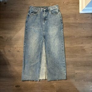 steve madden denim midi skirt | Poshmark