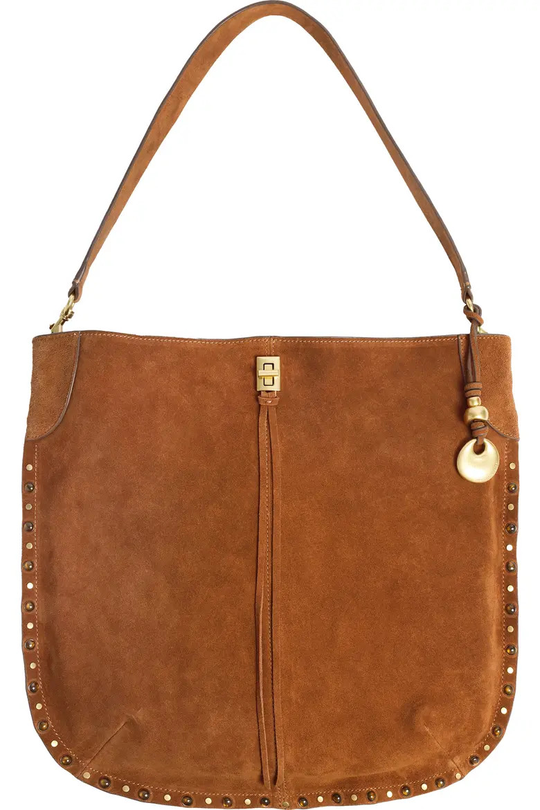 Slim Darren Stud & Tiger's Eye Embellished Hobo Bag (Women) | Nordstrom | Nordstrom