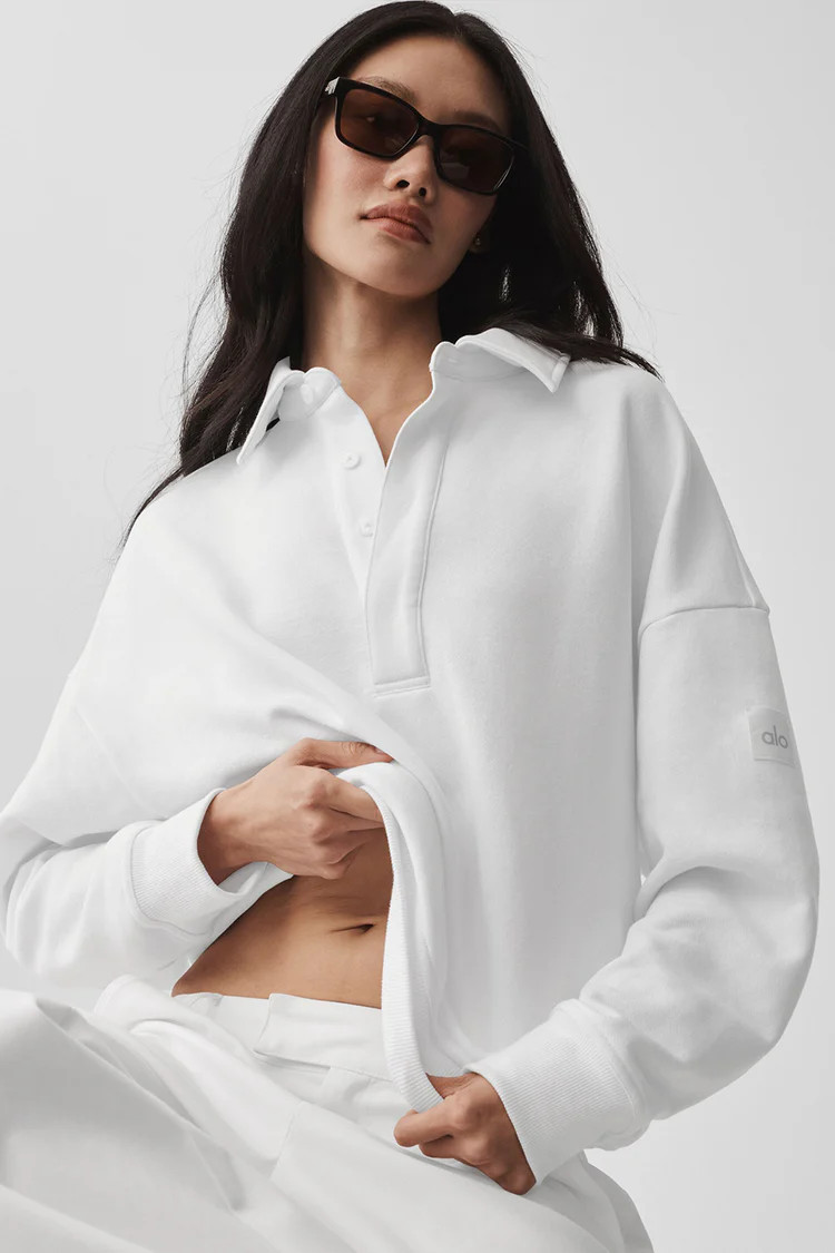 Take It Easy Long Sleeve Henley Pullover | Alo Yoga (US)