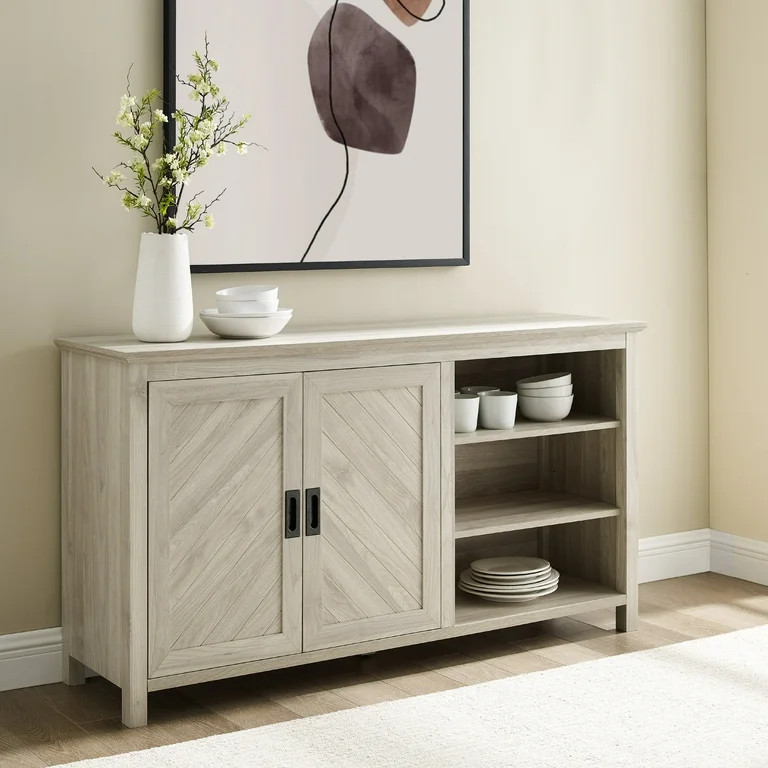 Manor Park Transitional 2 Door Sideboard, Birch | Walmart (US)
