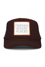 Friday Feelin Friends in Low Places Trucker Hat in Brown from Revolve.com | Revolve Clothing (Global)