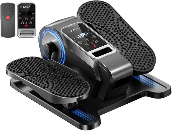 Under Desk Elliptical Machine, Electric Seated Pedal Exerciser, Quiet Leg Exerciser While Sitting... | Amazon (US)