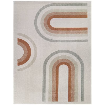 7'10"x10' Ana Stripe Kids' Area Rug Gray - Balta Rugs: Playroom & Bedroom, Fade & Stain-Resistant... | Target