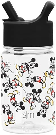 Simple Modern Disney Kids Water Bottle Plastic BPA-Free Tritan Cup with Leak Proof Straw Lid | Re... | Amazon (US)