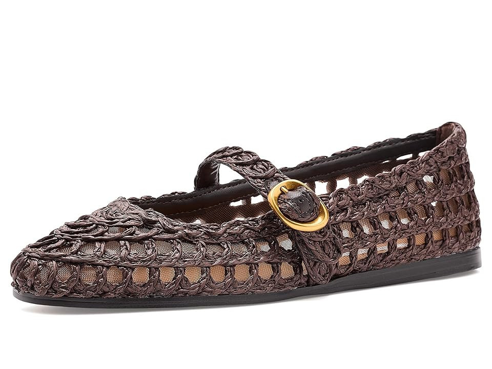 Steve Madden Melody Women's Flat Shoes Brown Raffia : 8 M | Zappos