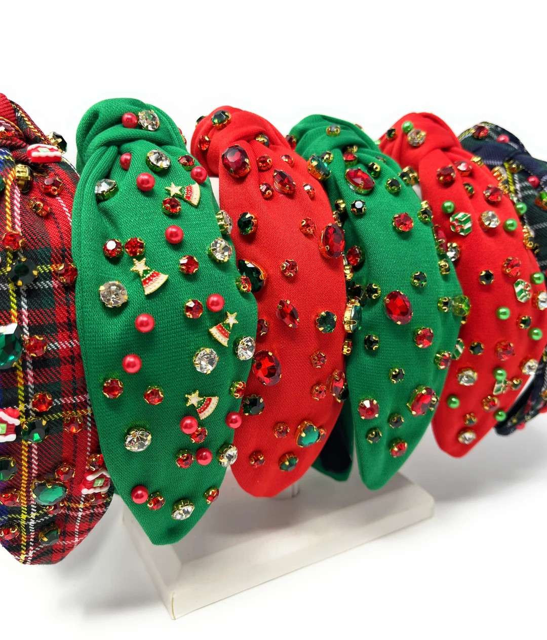 Christmas Jeweled Knotted Headband Christmas Headbands - Etsy | Etsy (US)
