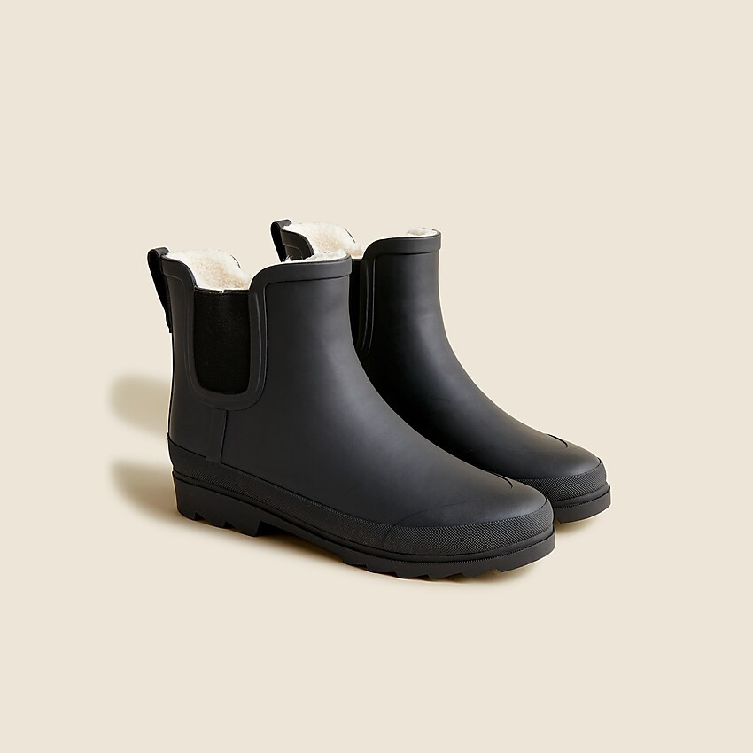 Sherpa-lined Chelsea rain boots | J. Crew US