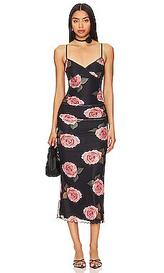 MORE TO COME Calla Mesh Dress in Black from Revolve.com | Revolve Clothing (Global)