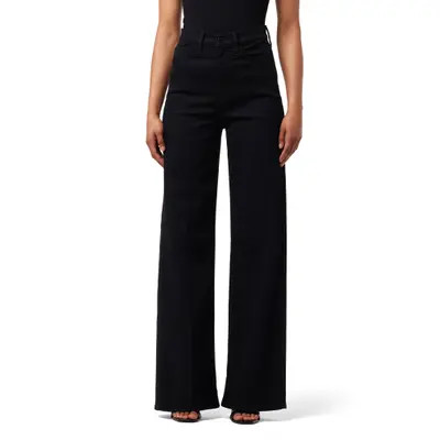 Joe's The Mia High Waist Wide Leg Jeans in Black at Nordstrom, Size 34 | Nordstrom