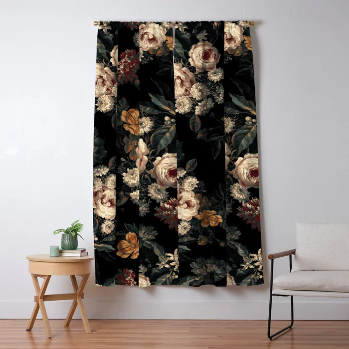 Midnight Garden XIV Blackout Curtain | Society6