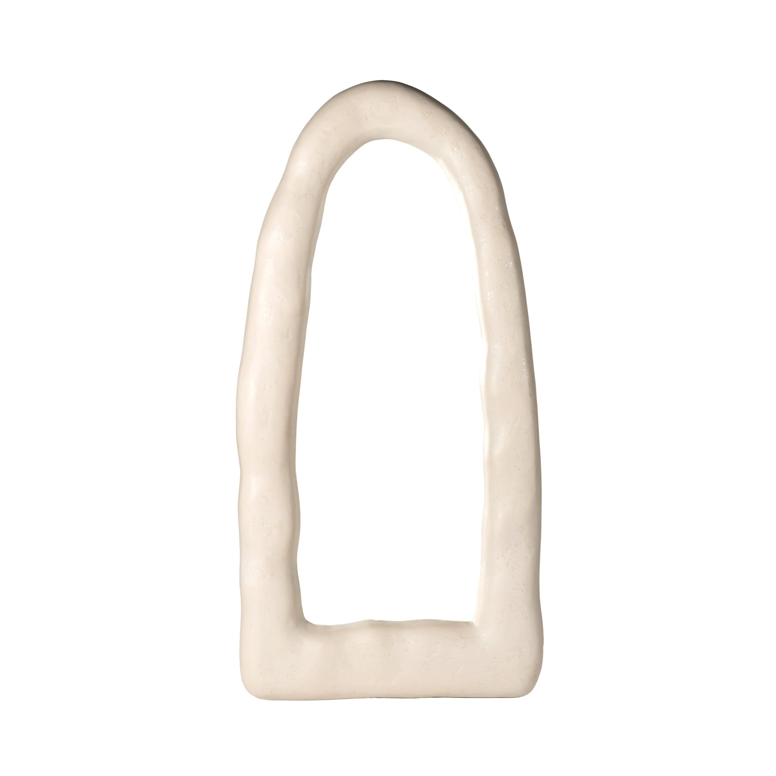 Tov Furniture Kaia Cream Textured Small Floor Mirror | Amazon (US)