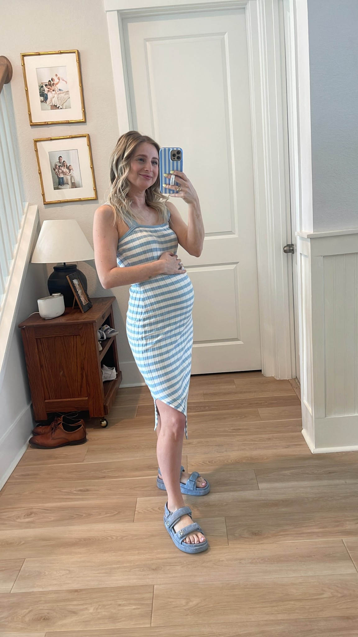 What I’m wearing to Mothers Day Tea at my Littles preschool 

Amazon dress. Bump friendly. Pregnant. Maternity. Tory Burch sandals 

#LTKBump #LTKShoeCrush #LTKPetite