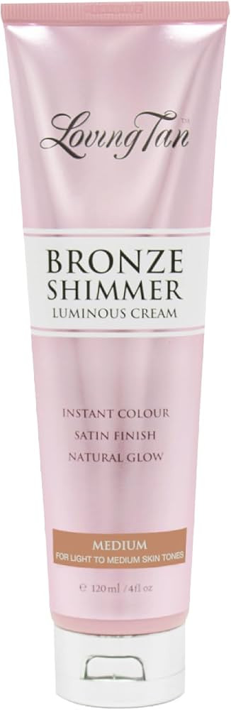 Loving Tan Bronze Shimmer Luminous Cream, Medium - Streak Free, Natural Looking, Instant Sunless ... | Amazon (US)