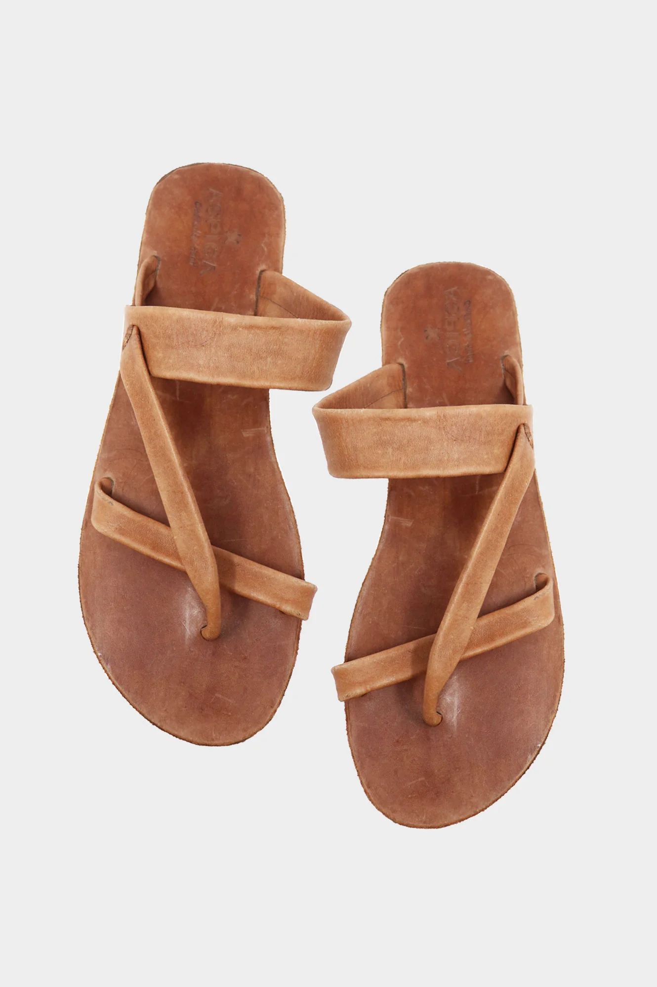Puglia Leather Sandals | Tan | Aspiga