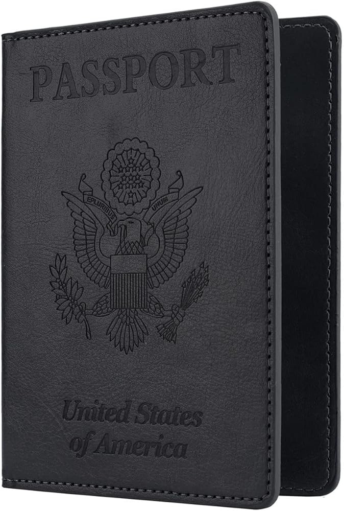 Passport and Vaccine Card Holder Combo Perfect Travel Accessories, PU Leather Passport Holder with V | Amazon (US)
