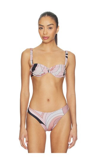 Cin Cin Ariel Ruched Bra in Blush,Beige. - size XL | Revolve Clothing (Global)