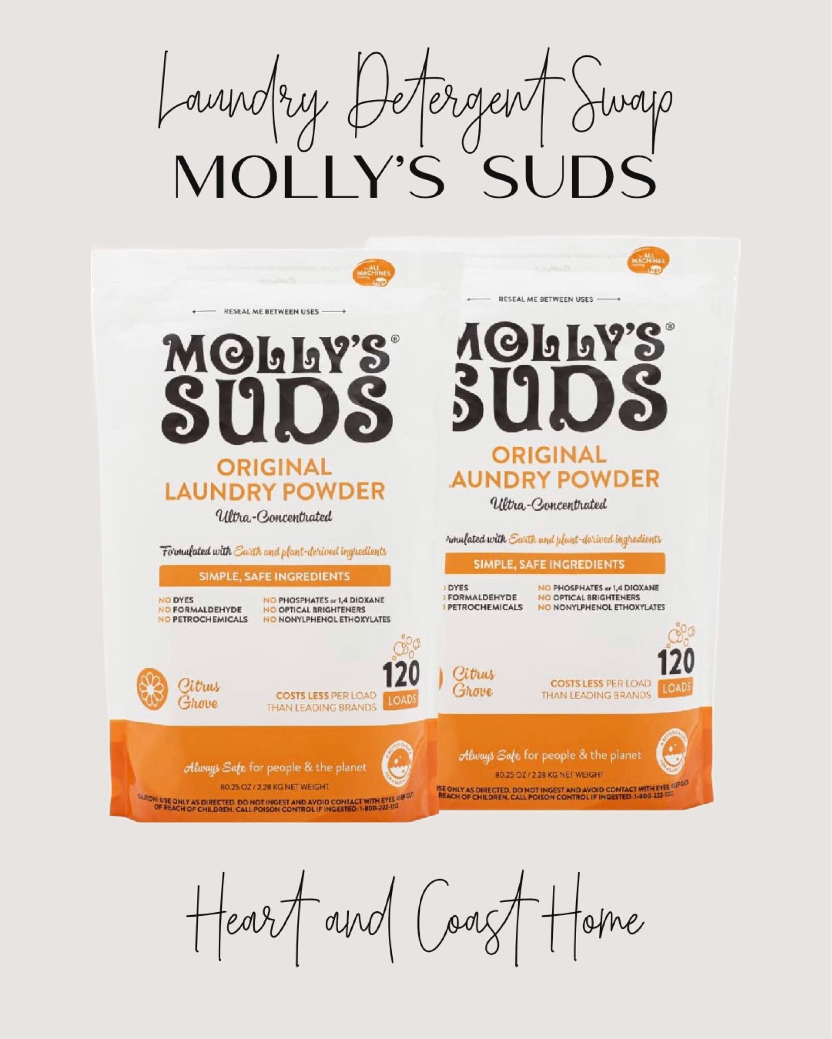 Swap your laundry detergent to a more natural brand. 


Laundry Detergent Swap. Molly’s Suds Laundry Detergent. Laundry Soap. Laundry Powder.

#LTKfindsunder50 #LTKhome #LTKfamily
