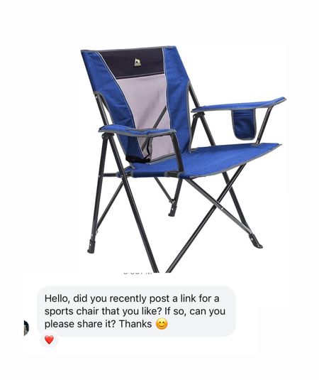 We love these sports chairs. The price is great. They are sturdy and comfortable to sit in. 
We just reordered 2 more 
Amazon find. Sports mom  

#LTKSeasonal #LTKFitness