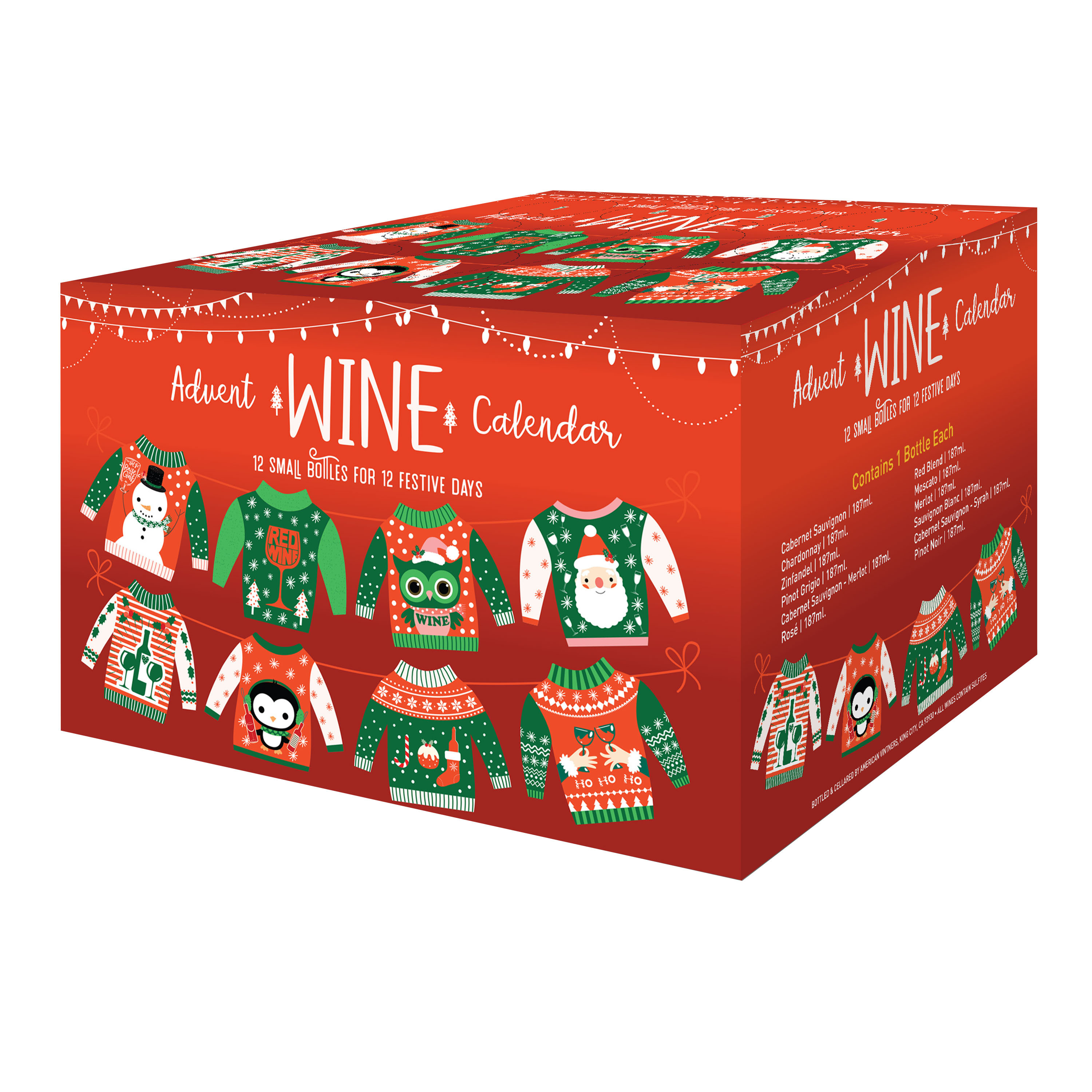 12 Day Wine Sampler Advent Calendar 12 Pack | World Market