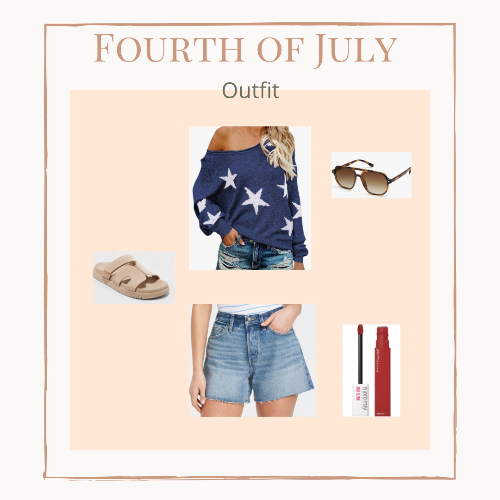 Fourth of July, sandals, denim shorts

#LTKSeasonal #LTKMidsize