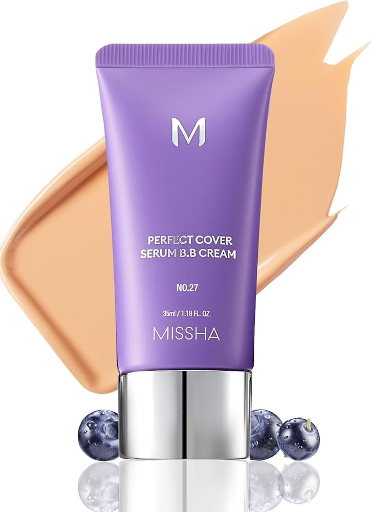 MISSHA M PERFECT COVER SERUM BB CREAM No.27 Honey Beige- Medium with Cool/Neutral Undertone, BB C... | Amazon (US)