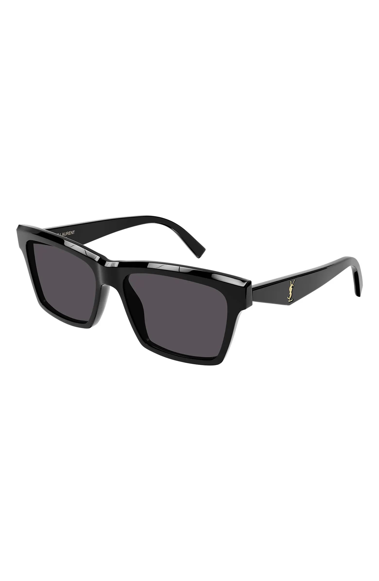 Saint Laurent 56mm Polarized Square Sunglasses | Nordstrom | Nordstrom