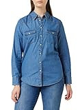 FIND Women's w15875v Classic Long Sleeve denim shirt women, Blue (Light Blue), 10 (Manufacturer Size | Amazon (US)