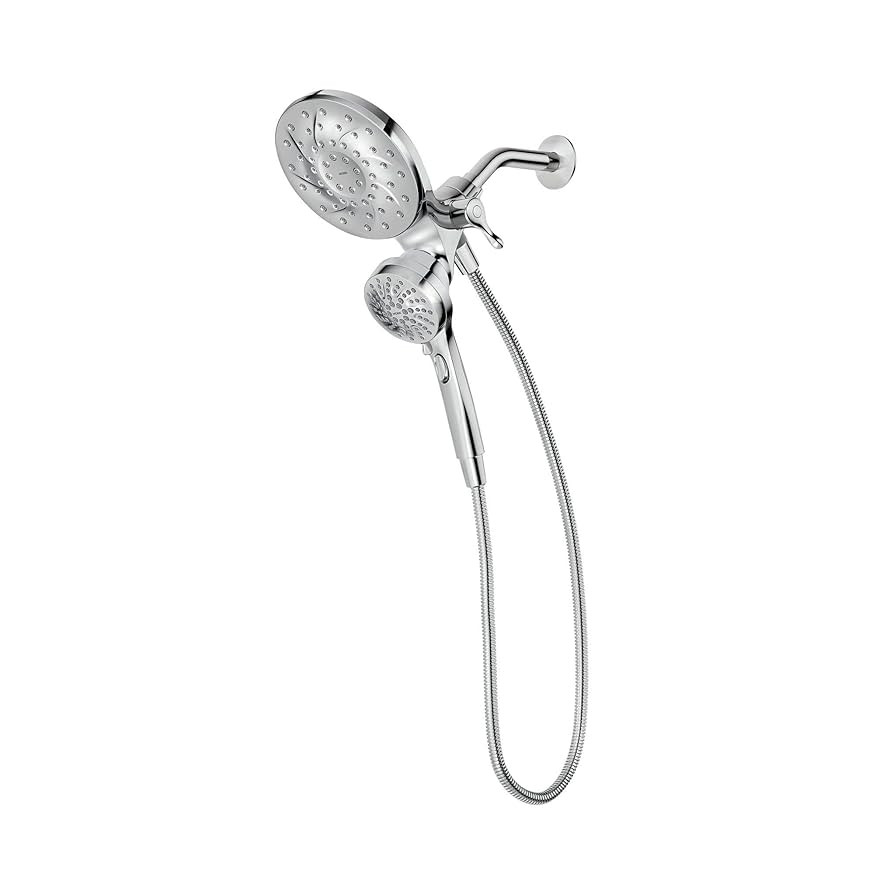 Moen Engage Chrome Magnetix 2-in-1 Combo Rain Showerhead with Detachable Handheld Shower Spray, F... | Amazon (US)