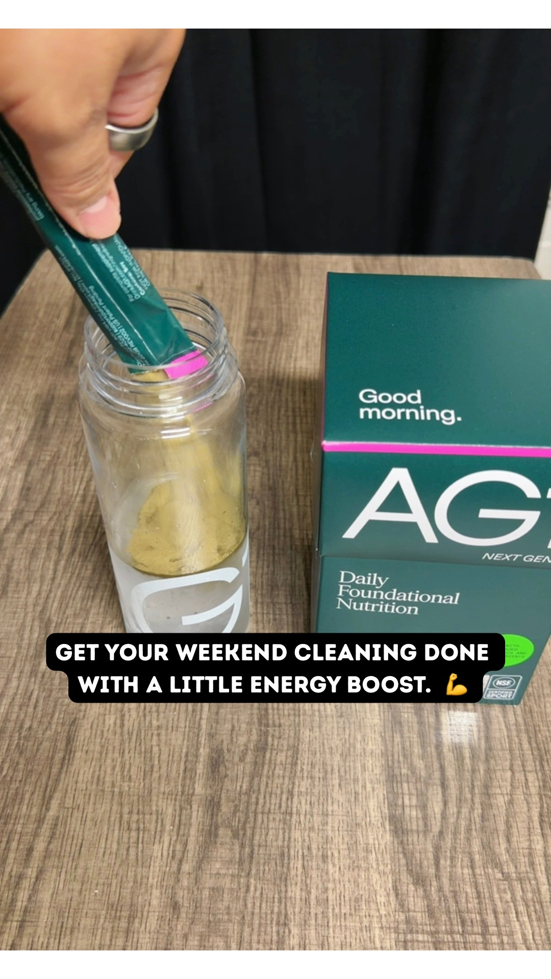 Get your weekend cleaning done with a little energy boost from @drinkag1 ! 💪
It’s an daily health drink with all your necessary multivitamins, probiotics, super mushrooms, adaptogens, antioxidants, greens and more. 
It has everything you need to own your morning and run the day! 
Even Hugh Jackman drinks this!
It helps with your gut health, brain and mood support, immune defense and more. 
Get a free welcome kit, flavor sampler, and Vitamin D3 + K2 with my link below. 

https://shop.drinkag1.com/STEVEDABOSS

#ag1partner #drinkag1 #morningroutine #wellnessdrink #dailyhealth

#LTKdayinmylife #LTKfitnessgoals #LTKmorningroutine