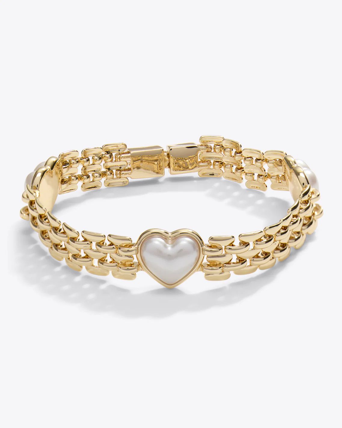 Pearl Heart Bracelet | Draper James (US)