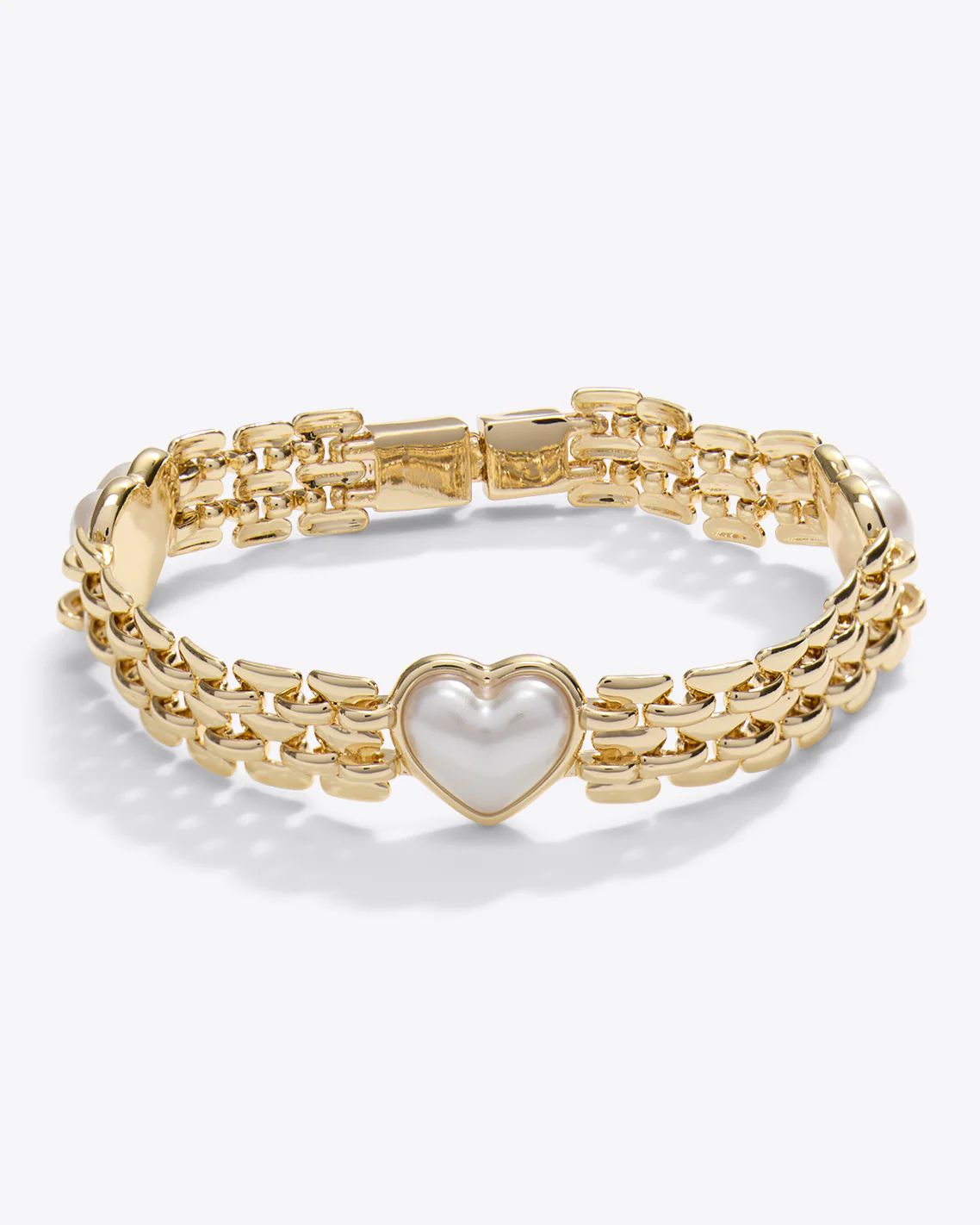 Pearl Heart Bracelet | Draper James (US)