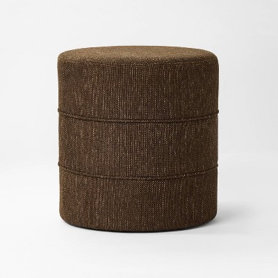 Catalina Round Ottoman Brown - Threshold™ designed with Studio McGee | Target
