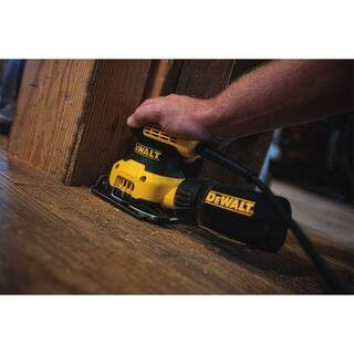 DEWALT 2.3 Amp Corded 1/4 Sheet Palm Grip Sander Kit with Contractor Bag-DWE6411K - The Home Depo... | The Home Depot