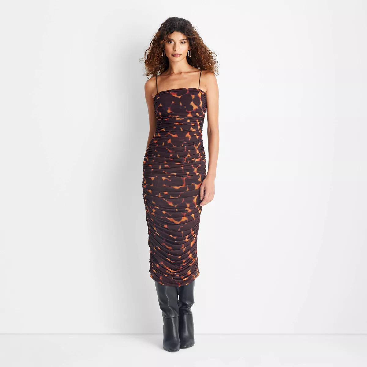 Women's Sleeveless Sheer Midi Dress - Future Collective | Target
