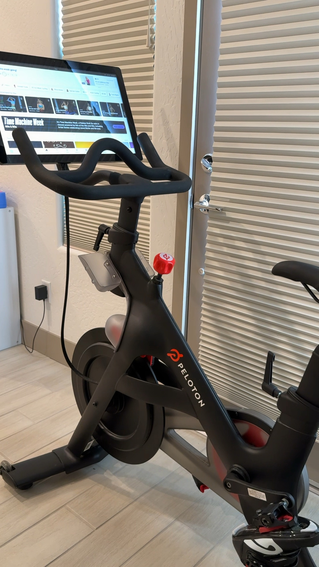 Peloton bike! I keep this in my kids play room so I can workout while they play 😅

#peloton #fitness #workout

#LTKFitness #LTKActive