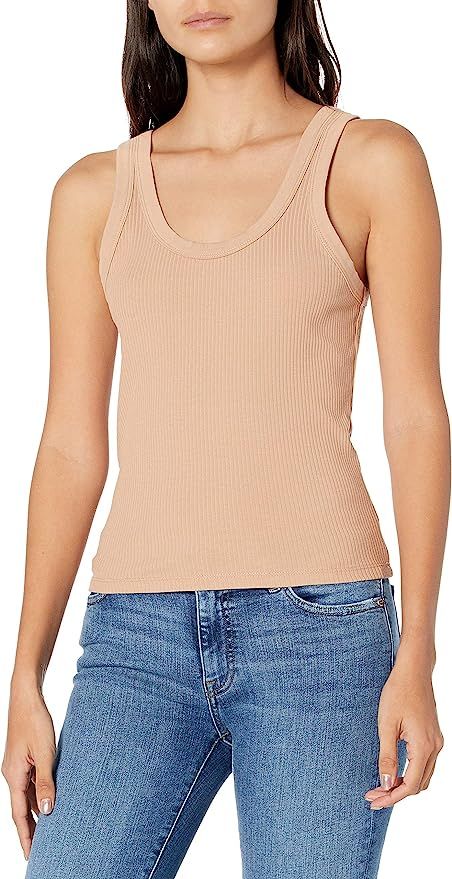 The Drop Women's Michelle Scoop Neck Fitted Tank Top | Amazon (US)