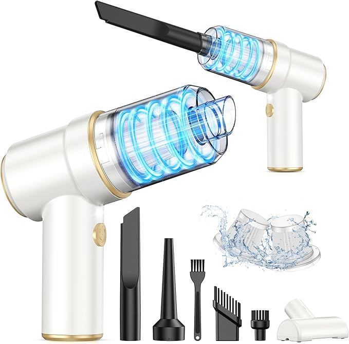 KMM Handheld Car Vacuum Cleaner, 9000PA Vacuum Cleaner & Air Duster, 120W High Power Vacuum Porta... | Amazon (US)