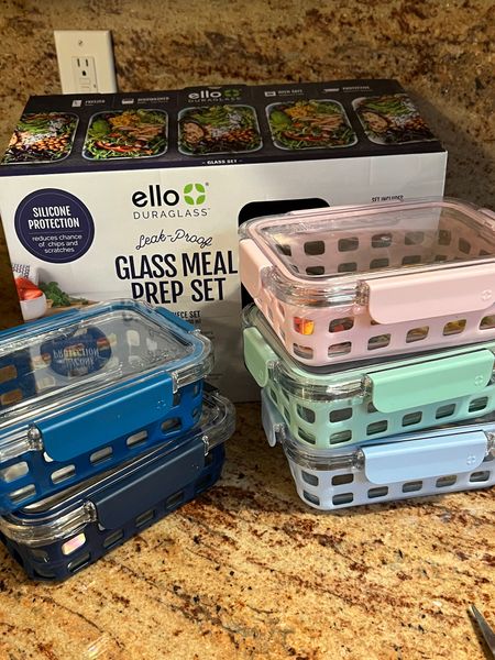 Ello glass meal prep set— glass food containers are so much better than plastic and i love these ello ones. Theyre microwave and oven safe, bpa free and come with these fantastic silicone covers 

#LTKunder50 #LTKhome #LTKfamily