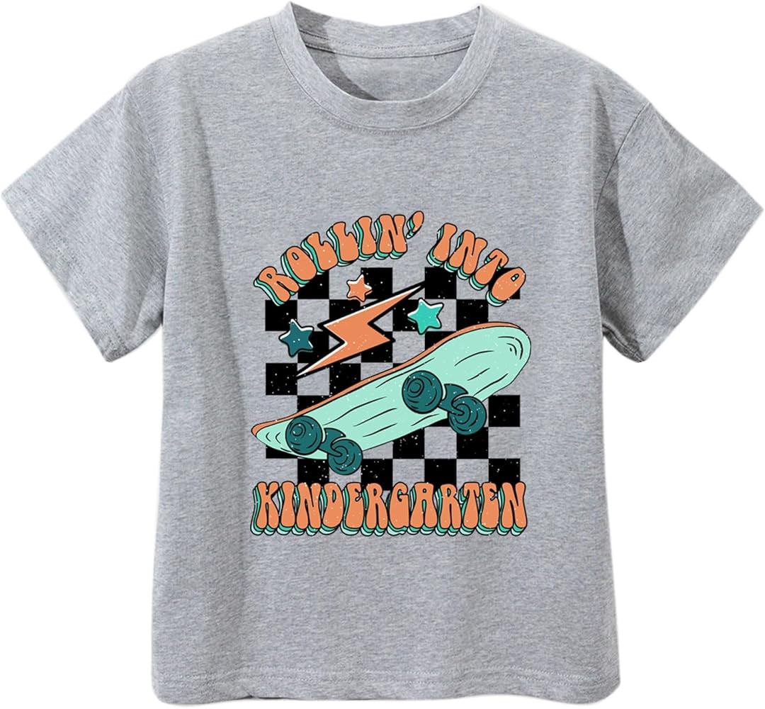 Toddlert Kindergarten Shirt Boys Girls First Day of Kindergarten Tshirt Kids Back to School Gift ... | Amazon (US)