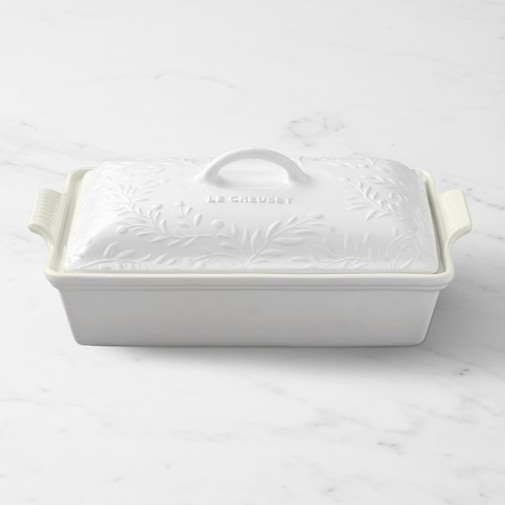 Le Creuset Olive Branch Heritage Stoneware Rectangular Covered Casserole | Williams-Sonoma
